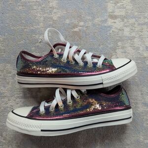 Converse Multicolor Sequin Sneakers Women's 7